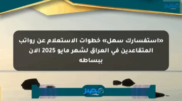 «استفسارك سهل» خطوات الاستعلام عن رواتب المتقاعدين في العراق لشهر مايو 2025 الآن ببساطة